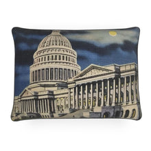 将图片加载到图库查看器,Washington DC US Capitol at Night Luxury Pillow