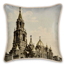 Load image into Gallery viewer, Europe Ukraine Kharkiv St Demetrius Silk Pillow
