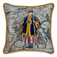 将图片加载到图库查看器,Asia Traditional Chinese Infantryman/Asian Tiger Silk Pillow