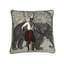 Load image into Gallery viewer, Asia Traditional Thai-Siamese Man/Elephant Luxury Pillow
