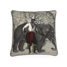 将图片加载到图库查看器,Asia Traditional Thai-Siamese Man/Elephant Luxury Pillow