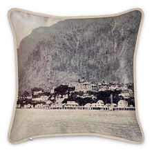 Load image into Gallery viewer, Alaska Juneau Territorial Waterfront Silk Pillow