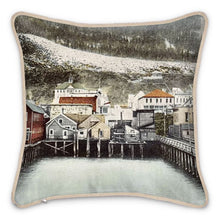 Load image into Gallery viewer, Alaska Douglas Waterfront Silk Pillow