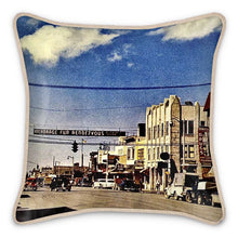Load image into Gallery viewer, Alaska Anchorage Fur Rondy 1950s Silk Pillow