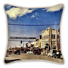 Load image into Gallery viewer, Alaska Anchorage Fur Rondy 1950s Silk Pillow