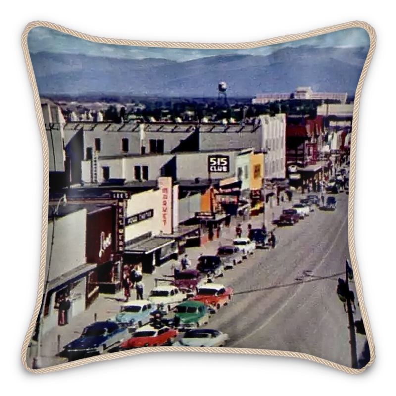 Alaska Anchorage All American City Silk Pillow
