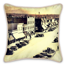 Load image into Gallery viewer, Alaska Anchorage Fourth Avenue Water Tower Silk Pillow
