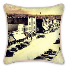 Load image into Gallery viewer, Alaska Anchorage Fourth Avenue Water Tower Silk Pillow