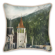 Load image into Gallery viewer, Alaska Ketchikan 1914 Silk Pillow