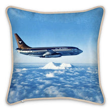 Load image into Gallery viewer, Alaska Mt. McKinley/Denali Wien Air Boeing 737 Silk Pillow