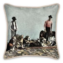 Load image into Gallery viewer, Alaska Huskies and Pioneer Mushers Silk Pillow