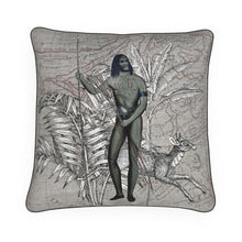 将图片加载到图库查看器,Oceania Traditional New Guinea Tattoo Black Aboriginal from Princess Marianne/Deer Luxury Pillow