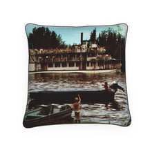 Load image into Gallery viewer, Alaska Fairbanks Chena Paddlewheel Luxury Pillow
