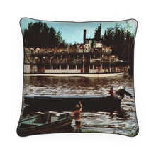 Load image into Gallery viewer, Alaska Fairbanks Chena Paddlewheel Luxury Pillow