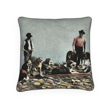 Load image into Gallery viewer, Alaska Huskies and Pioneer Mushers Luxury Pillow