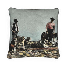 Load image into Gallery viewer, Alaska Huskies and Pioneer Mushers Luxury Pillow