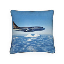 Load image into Gallery viewer, Alaska Mt. McKinley/Denali Wien Air Boeing 737 Luxury Pillow