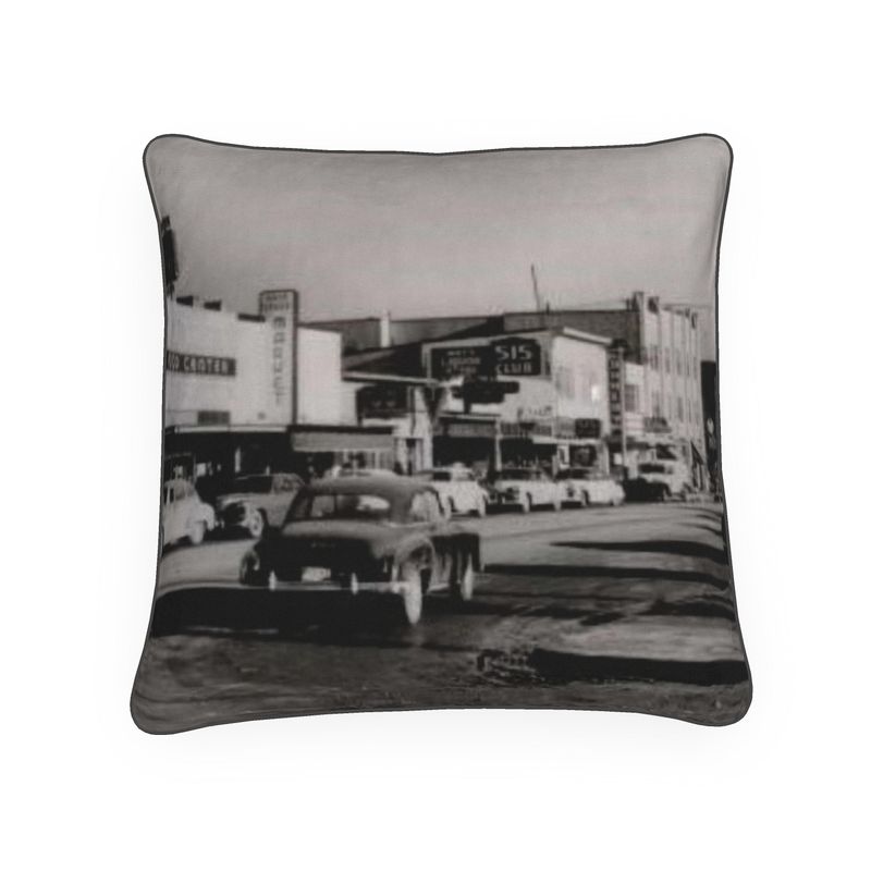 Alaska Anchorage 4th Avenue 1950s Luxury Pillow