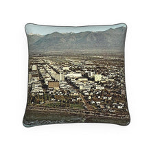 Load image into Gallery viewer, Alaska Anchorage Birdseye View Mid 1960s Luxury Pillow