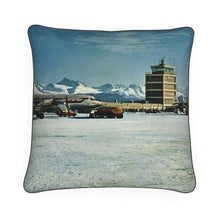 Load image into Gallery viewer, Alaska Anchorage Airport 1960s Luxury Pillow
