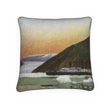 Load image into Gallery viewer, Alaska Juneau Taku Glacier with P.C.S. Co. Excursion Steamer Spokane Luxury Pillow