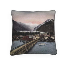 Load image into Gallery viewer, Alaska Valdez showing Valdez Glacier Luxury Pillow