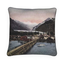 Load image into Gallery viewer, Alaska Valdez showing Valdez Glacier Luxury Pillow