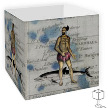 将图片加载到图库查看器,Oceania Traditional Tattoo Marshall Island man/Dolphin Lamp Shade