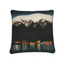 Load image into Gallery viewer, Alaska Juneau Territorial Evening Luxury Pillow