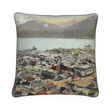 Load image into Gallery viewer, Alaska Juneau Downtown Lynn Canal Luxury Pillow
