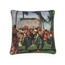 Load image into Gallery viewer, Hawaii Kodak Hula Dancers Luxury Pillow

