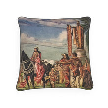 将图片加载到图库查看器,Hawaii Oscar Strobel Celebrating Kamehameha Day June 1954 Luxury Pillow