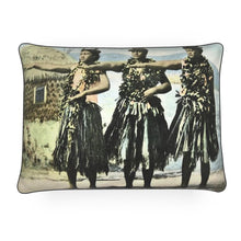 Load image into Gallery viewer, Hawaii Hula Dancers 1910 Luxury Pillow

