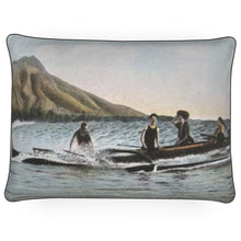 将图片加载到图库查看器,Hawaii Oahu Honolulu Canoe Surf Riding 1910 Hawaii Oahu Honolulu Canoe Surf Riding 1910 Luxury Pillow