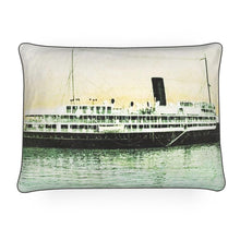 Load image into Gallery viewer, Hawaii Vintage Steamship Luxury Pillow