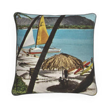 Load image into Gallery viewer, Hawaii Oahu Honolulu Waikiki Beach Luxury Pillow
