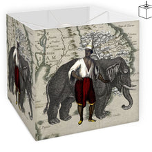 将图片加载到图库查看器,Asia Traditional Thai-Siamese Man/Elephant Lamp Shade