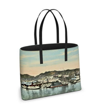 Load image into Gallery viewer, Hawaii Oahu Honolulu from the Sea Territorial 1910 Tote
