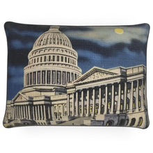 Load image into Gallery viewer, Washington DC US Capitol at Night Luxury Pillow
