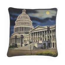 将图片加载到图库查看器，Washington DC US Capitol at Night Luxury Pillow
