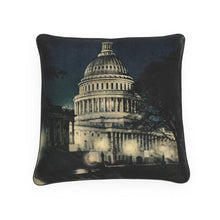 Cargar imagen en el visor de la galería, Washington DC Evening Capitol Luxury Pillow
