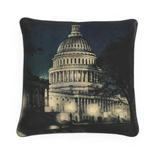 Load image into Gallery viewer, Washington DC Evening Capitol Luxury Pillow
