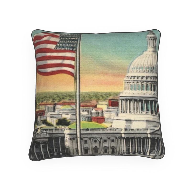 Washington DC New View of National Capitol Luxury Pillow