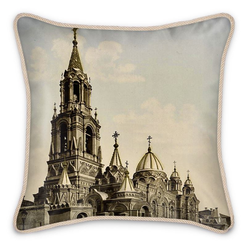 Europe Ukraine Kharkiv St Demetrius Silk Pillow
