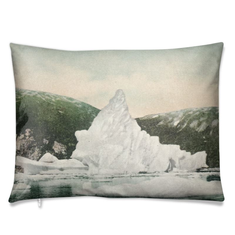 Alaska Juneau Taku Glacier Iceberg Luxury Pillow