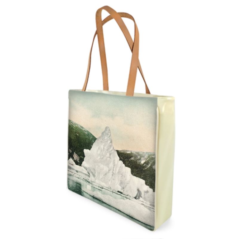 Alaska Juneau Taku Glacier Iceberg Shopper Bag