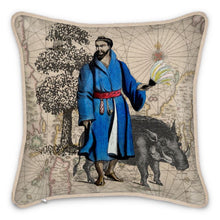 Load image into Gallery viewer, Asia Traditional Japanese Ryukyu Islander/Asian Boar Silk Pillow
