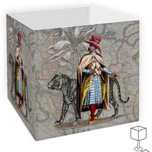 Load image into Gallery viewer, Asia Traditional Upper Class Arab Man/Persian Tiger Lamp Shade
