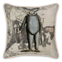 Load image into Gallery viewer, Arctic Traditional First Nations-Alaska Native/Walrus Silk Pillow
