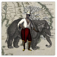 Cargar imagen en el visor de la galería, Asia Traditional Thai Siamese/Asian Elephant Metal Print
